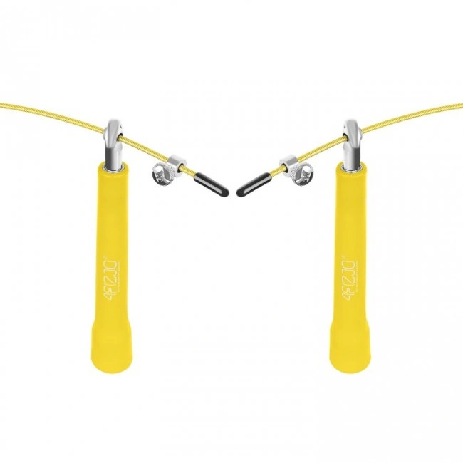 Скакалка скоростная для кроссфита 4FIZJO Standard+ Yellow (P-5907739311535)