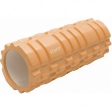 Массажный валик (ролик) для спины, фитнеса 33 см Ecofit MDF001 оранж.