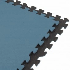 Напольное покрытие для спортзала SportVida Mat Puzzle Multicolor 12 мм SV-HK0177 Black/Blue