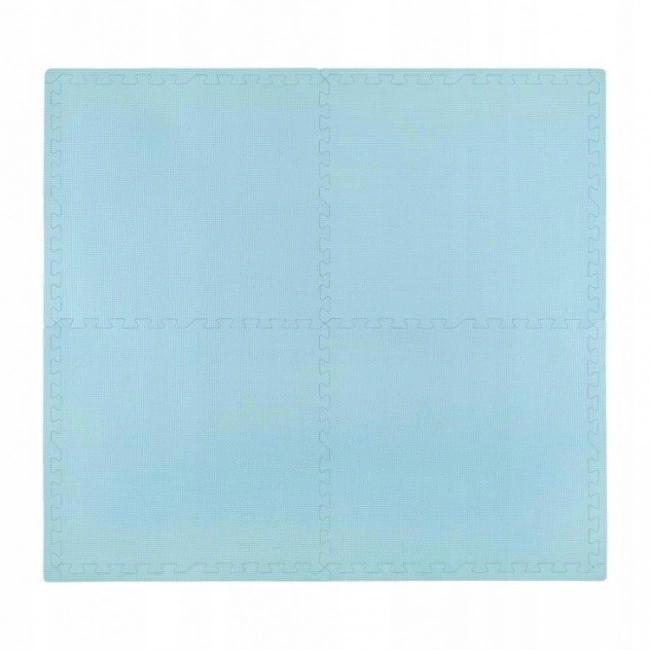 Напольное покрытие для спортзала мат-пазл (ласточкин хвост) 4FIZJO Mat Puzzle EVA 120 x 120 x 1 cм 4FJ0073 Light Blue