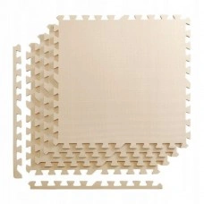 Напольное покрытие для спортзала мат-пазл (ласточкин хвост) 4FIZJO Mat Puzzle EVA 120 x 120 x 1 cм 4FJ0075 Beige