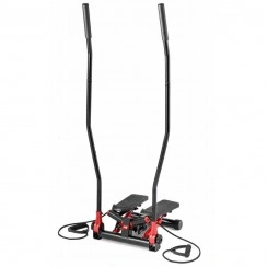 Степпер Hop-Sport HS-045S Slim красный с эспандерами и ручками