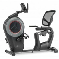 Горизонтальный велотренажер Hop-Sport HS-100L Edge iConsole черный+ мат