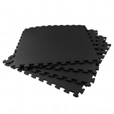 Напольное покрытие для спортзала SportVida Mat Puzzle 10 мм SV-EZ0006 Black