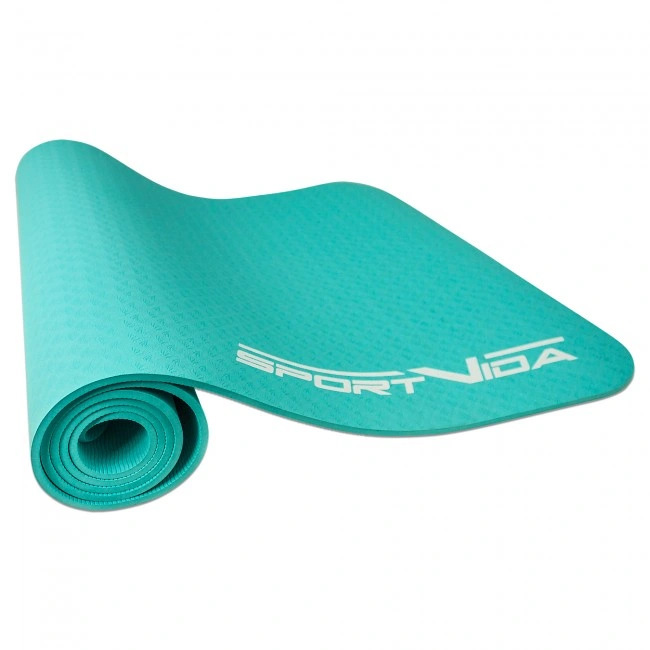 Коврик для фитнеса и йоги SportVida TPE 6 мм SV-HK0056 Mint