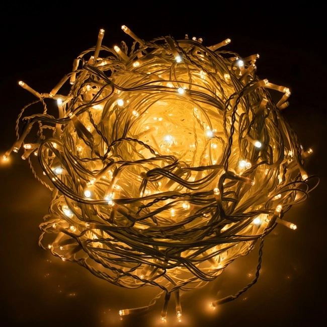 Гірлянда бахрома вулична (зовнішня) Springos 12 м 300 LED + Flash CL0317 Warm White