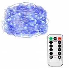 Гирлянда на батарейках Springos 9.9 м 100 LED Pilot CL0103 Blue