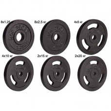 Сет з металевих дисків Elitum Strong 160 кг