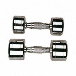 Набір гантелей професійних хромованих 1-10 кг STEIN Chrome Dumbbell 10 пар