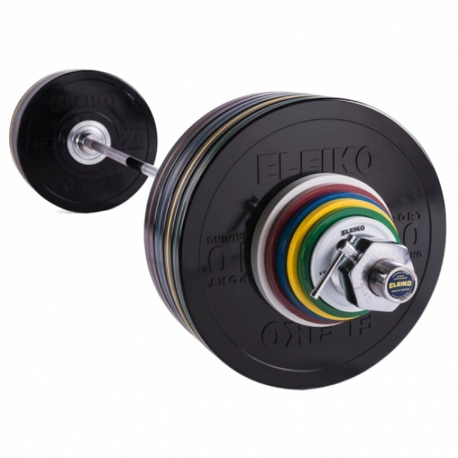Комплект штанги Eleiko Performance NxG 185 кг дружин, кольоровий 3061135