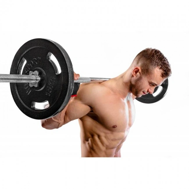 Набір Hop-Sport Strong штанга і гантелі 29 кг