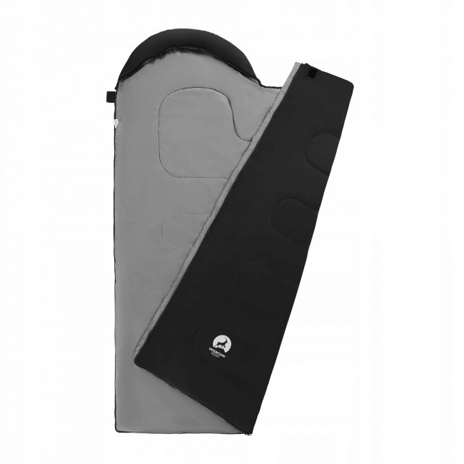 Спальний мішок (спальник) ковдра Mountain Goat 2 в 1 Standard 8 ...+20°C R Black/Grey (P-5905973400954)