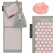 Коврик акупунктурный с подушкой 4FIZJO Eco Mat XL Аппликатор Кузнецова Grey/Pink (P-5907739313607)