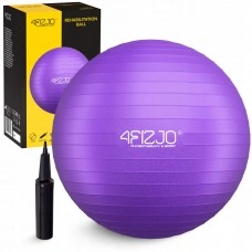 М'яч для фітнесу (фітбол) 4FIZJO 75 см Anti-Burst Violet (P-5905973404815)