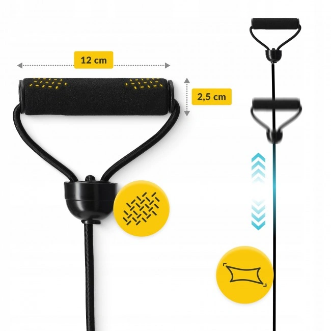 Диск здоровья для талии 4FIZJO Mini Twister с эспандерами Black/Grey (P-5905973402149)