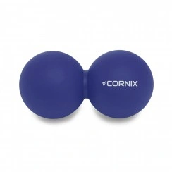 Масажний м'яч Cornix Lacrosse DuoBall 6.3 x 12.6 см XR-0109 Navy Blue