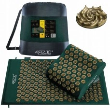 Коврик акупунктурный с подушкой 4FIZJO Ergo Mat Аппликатор Кузнецова Navy Green/Gold (P-5907739315076)
