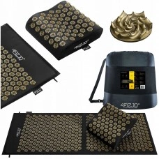 Коврик акупунктурный с подушкой 4FIZJO Ergo Mat XL Аппликатор Кузнецова Black/Gold (P-5907739313843)