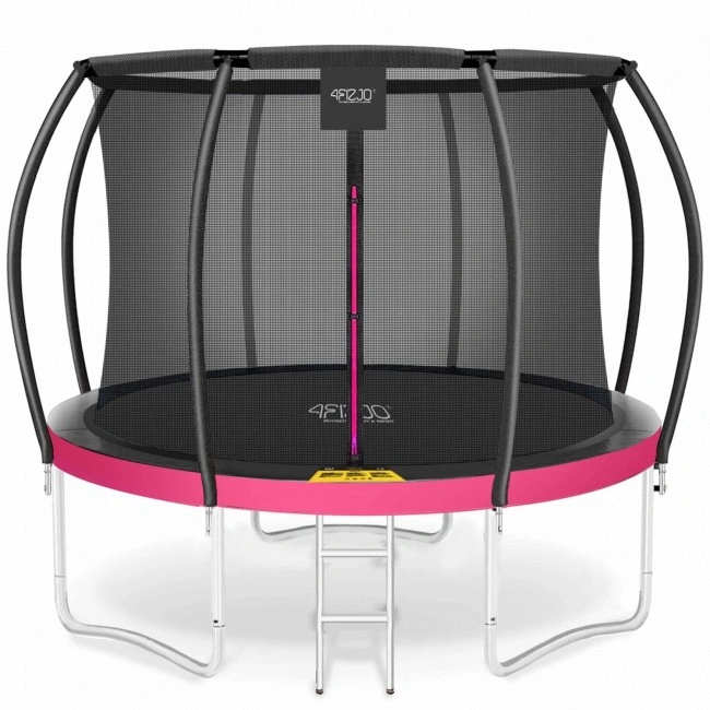 Батут с внутренней сеткой 4FIZJO PRO 10FT 312 см Black/Pink (P-5907739314604)