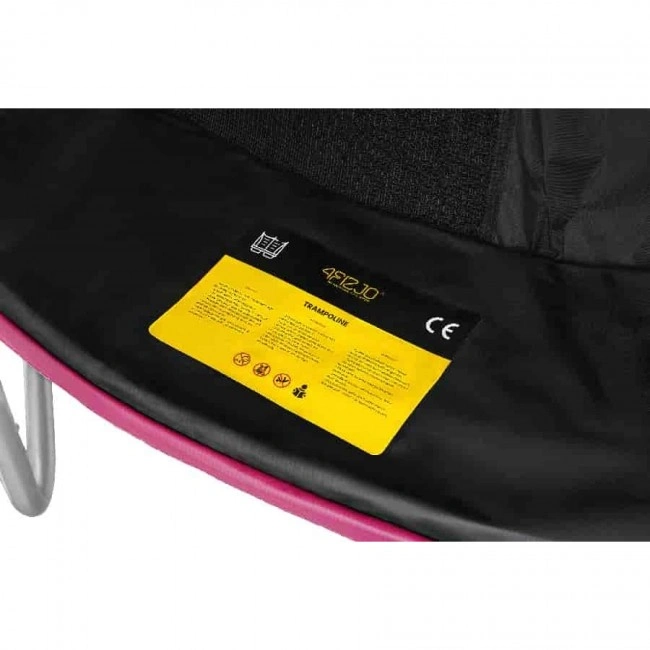 Батут с внутренней сеткой 4FIZJO PRO 10FT 312 см Black/Pink (P-5907739314604)