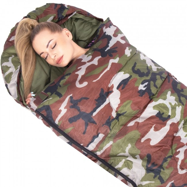 Спальний мішок (спальник) Springos 2 в 1 CS0041 +8 ...+20 °CR Khaki/Green