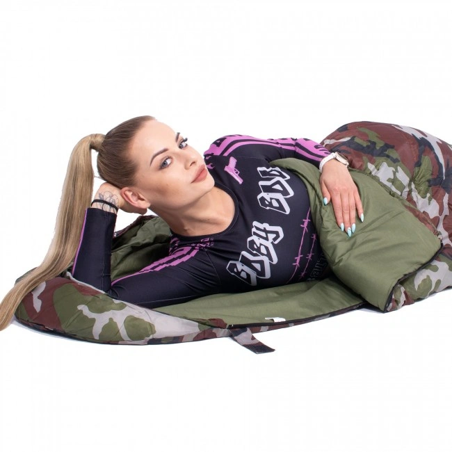 Спальний мішок (спальник) Springos 2 в 1 CS0041 +8 ...+20 °CR Khaki/Green