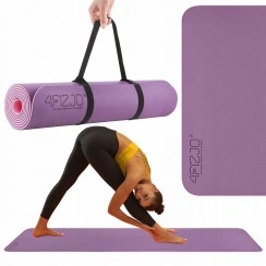 Коврик (мат) спортивный 4FIZJO TPE 180 x 60 x 0.6 см для йоги и фитнеса Violet/Pink (P-5907739316950)