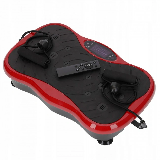 Віброплатформа для тренувань 4FIZJO Ultra+ з пультом та еспандерами Black/Red (P-5905973401531)