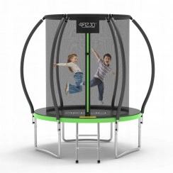 Батут с внутренней сеткой 4FIZJO PRO 6FT 183 см Black/Green (P-5907739319234)