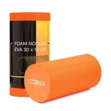 Масажний ролик Cornix EVA+ 30 x 15 см (валик, роллер) XR-0297 Orange