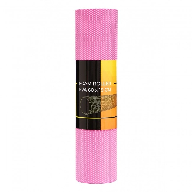 Массажный ролик Cornix EVA+ 60 x 15 см (валик, роллер) XR-0308 Pink