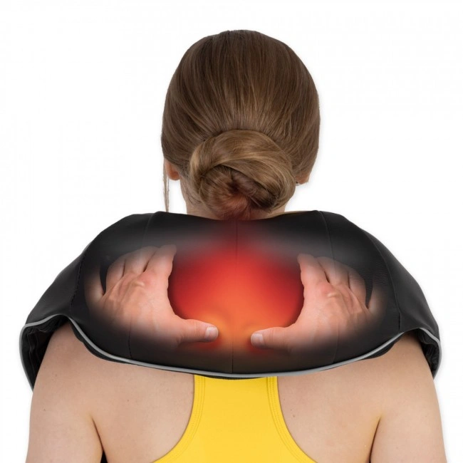 Накидка-масажер 4FIZJO Shiatsu Ultra+ для шиї та спини, акумуляторний Black/Grey (P-5907739319098)