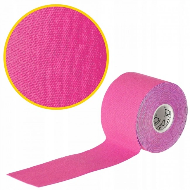 Лента кинезиологическая (кинезио тейп) 4FIZJO 5 см x 5 м Pink (P-5907739316004)