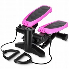 Степпер (міні-степпер) 4FIZJO Evo з еспандерами Black/Pink (P-5905973403870)