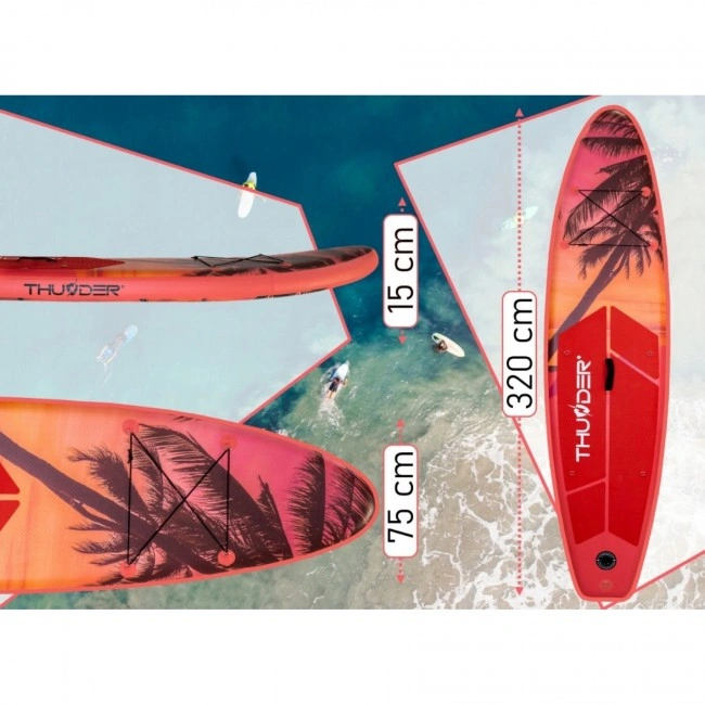 Надувная SUP доска THUNDER Isle 320 см с веслом