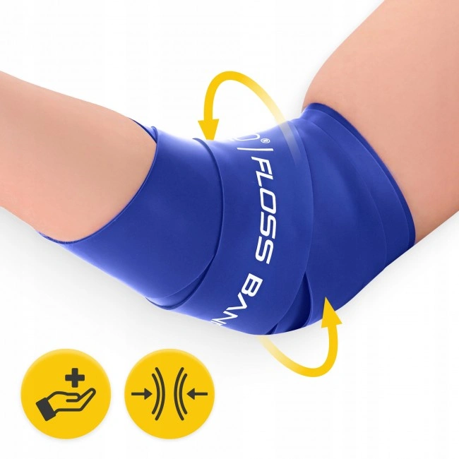 Стрічка компресійна для флоссингу 4FIZJO Floss Band 207 x 5 x 0.1 см Blue (P-5905973405218)