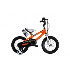 Детский велосипед двухколесный с доп. колесами RoyalBaby FREESTYLE 18" 115-150 см OFFICIAL UA оранжевый