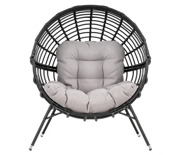 Садовое кресло di Volio Arancia черно-серый