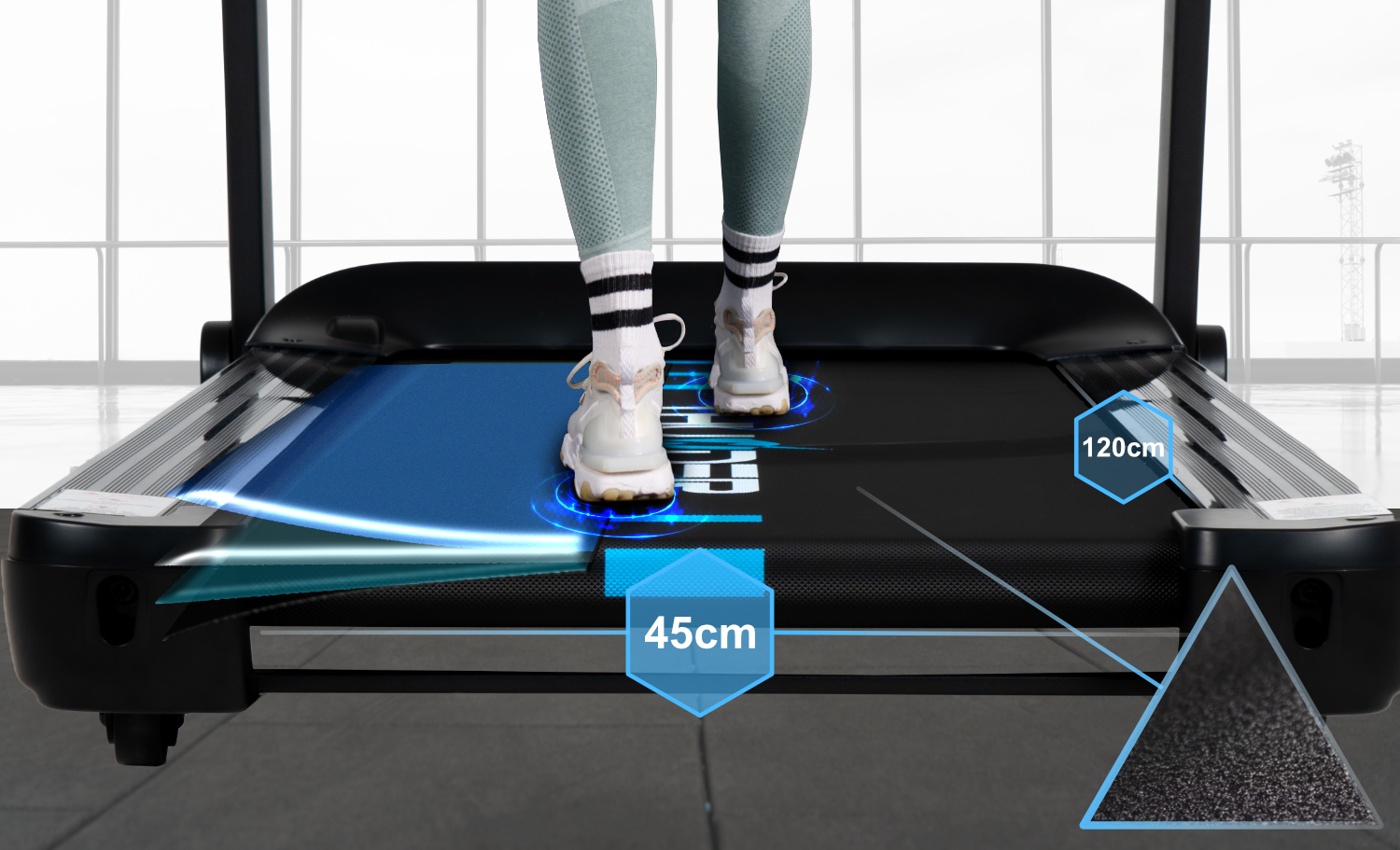 BIEŻNIA TRENINGOWA 18KM/H 160KG PHENOM LCD THUNDER Stan opakowania oryginalne