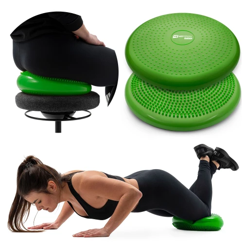 Примеры упражнений на балансировочной подушке: