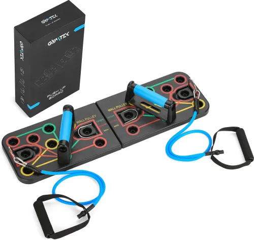 Доска для отжиманий с эспандерами Gymtek - тренировка без границ