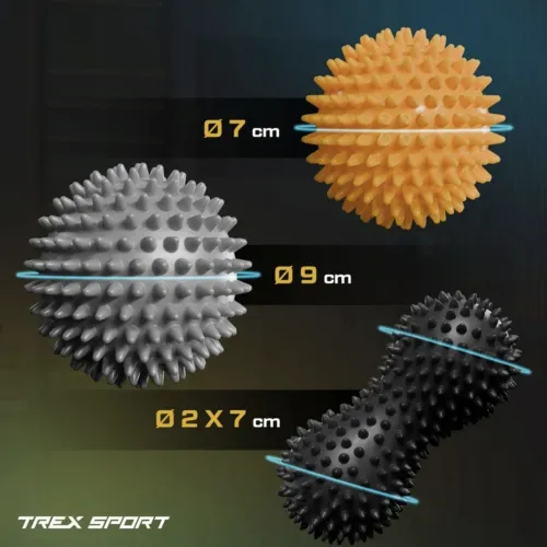 В наборе массажных мячиков TREX вы найдете: