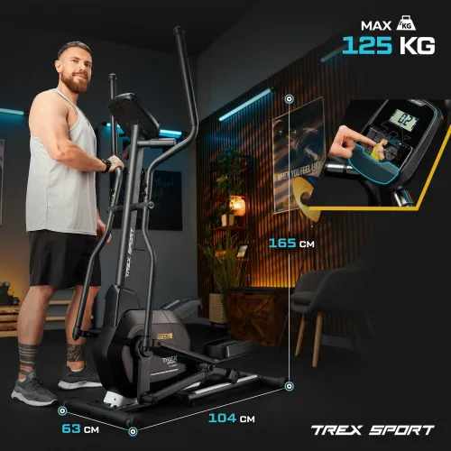 Орбитрек Trex Sport TX-700CT Steel магнитный черный